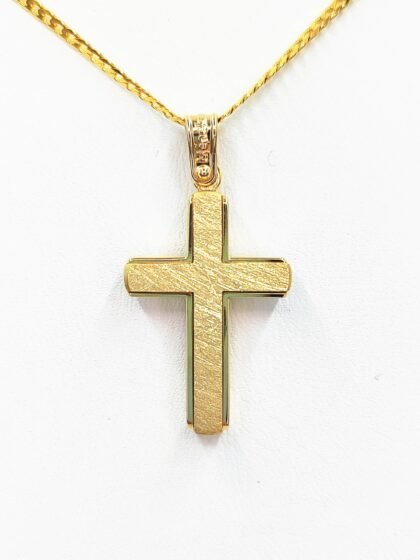 Χρυσός σταυρός κ14 GG10316