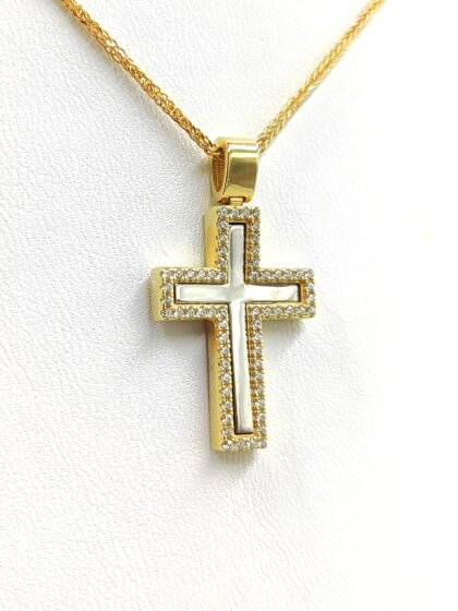 Χρυσός σταυρός κ14 GGD10605