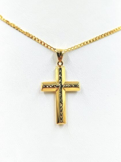 Χρυσός σταυρός κ14 GG10317