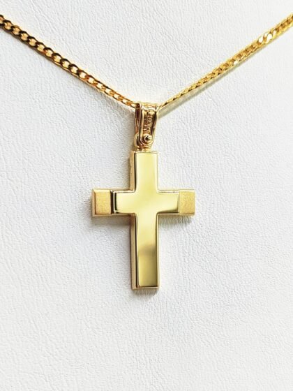 Χρυσός σταυρός κ14 GG10320