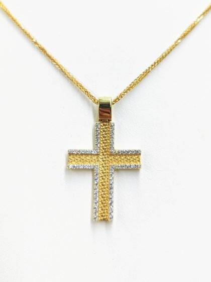 Χρυσός σταυρός κ14 GGD10606