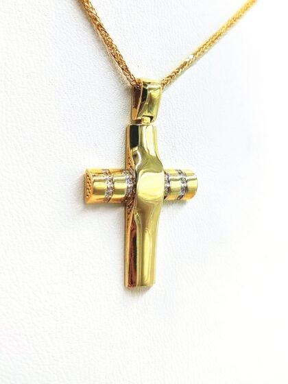 Χρυσός σταυρός κ14 GGG10106