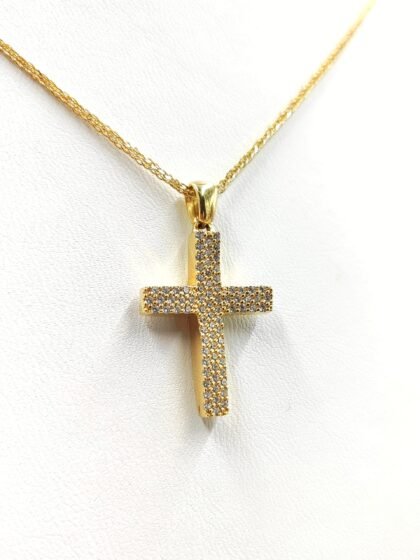 Χρυσός σταυρός κ14 GGG10114